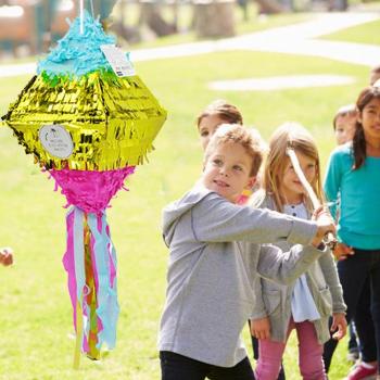 Einhorn-Folie-Party-Sets mit Diamant-Piñata