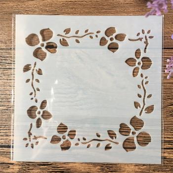 9 Types Leaves Round Owl Bird Stencils for Scrapbooking