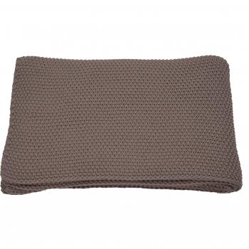 Tom Tailor 562409 Chunky-Stitch-Strickplaid in Schlamm – 130 × 180 cm