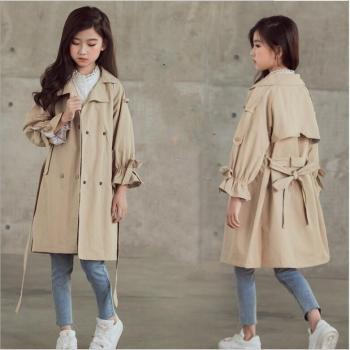 Abrigo Trench de Otoño para Niñas