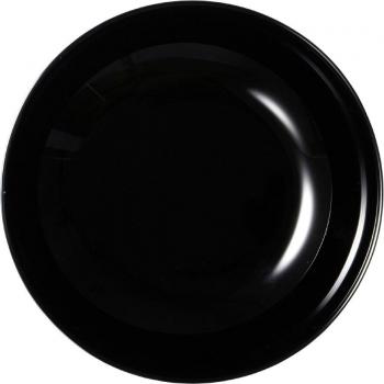 Ritzenhoff & Breker Salatschale tief 4EVERY DAY, schwarz aus Opal-Glas, spülmaschinenfest, Durchmesser: 170 mm, - 12 Stück (814354)