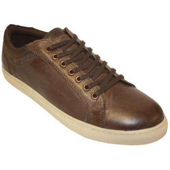 Socks Uwear Remus Real Leather Lined Low-Top Shoes - UK Size 8