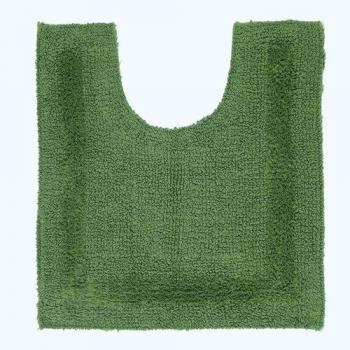 Tapis Contour Toilettes Coton - Vert Bouteille - 50 x 55 cm