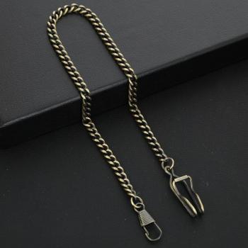 OUYAWEI Stainless Steel FOB Watch Chain - Silver