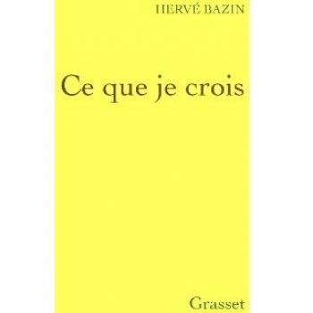 Ce que je crois