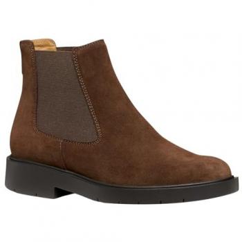 Geox Spherica Ec1 C Women's Suede Chelsea Booties