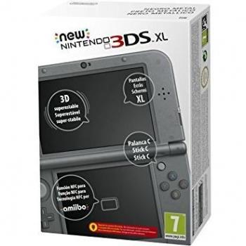 Console Nintendo New 3DS XL Black Metallic Version PAL EU Charger SD 4GB