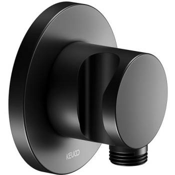 Raccord de tuyau IXMO noir mat Keuco avec support de douche