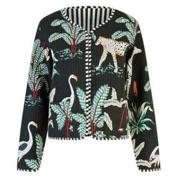 Black Panther Canvas Quilted Topcoat