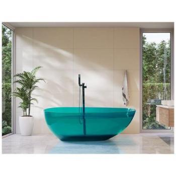 Bañera Beliani Verde Azulado 170x78 CM Blancarena