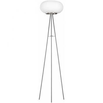 GOLVLAMPA EGLO OPTICA 157CM BORSTAD STÅL/VIT OPAL