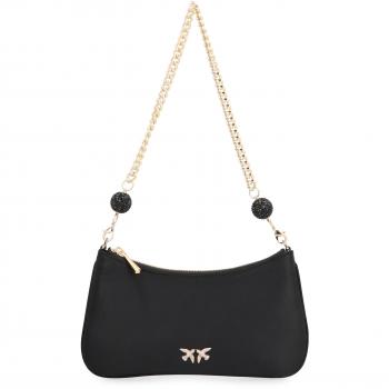 PINKO Shoulder Bags female Black ONE SIZE Stylish Black Bags Collection