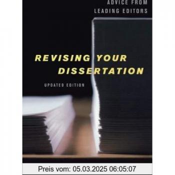 Revising Your Dissertation