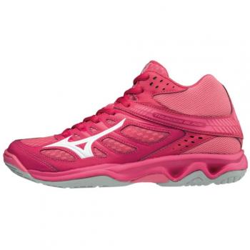 Mizuno Damen Thunder Blade Mid Sneakers, Azalea/Wht/Camellia Rose 001, 38 EU