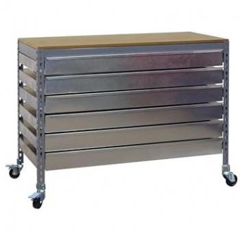 Estantería Simonrack Mobile BT5 BOX6 1500 Gris Madera