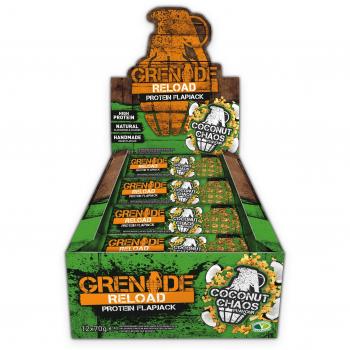 Coconut Chaos Protein Flapjacks (12 Pack, 70 g Each) – Grenade Reload