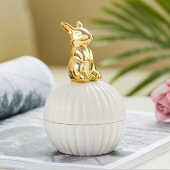 Gold 3D Cat Ring Dish