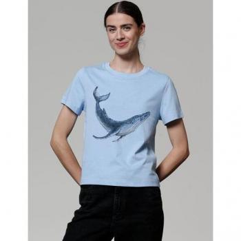 T-Shirt Watapparel Wal Blu Pastello Misto