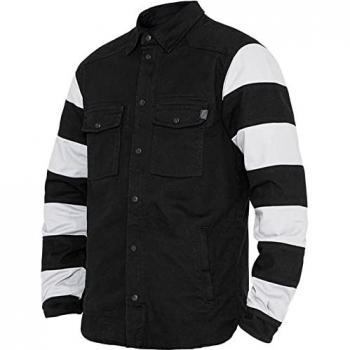 Camicia Moto John Doe Prison Nero Bianco XL