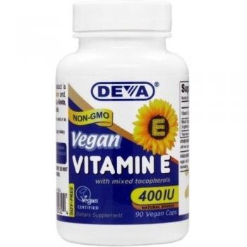 Deva E-Veg - Vitamina E Natural 400 IU