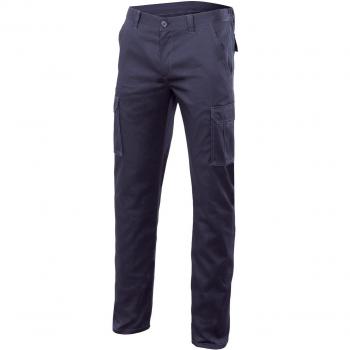 Pantalón de Trabajo VELILLA con Goma en la Cintura y Bolsillos en Marino o Gris