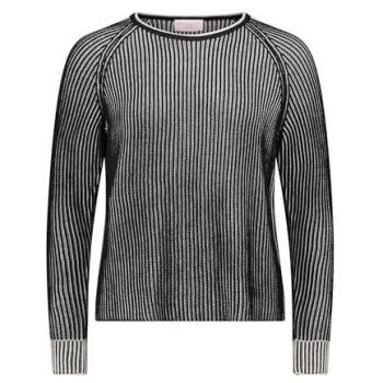 Rippstrick-Pullover in Grobstruktur