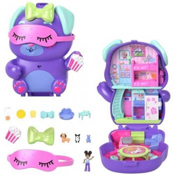 Polly Pocket – Coffret Chiot Festif soirée pyjama (Jouet de voyage) – JCR38