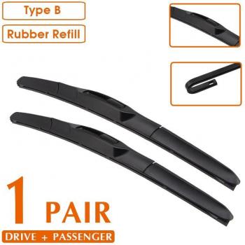 LEXUS GS300 1997-2004 Windshield Wiper Blade Set - Silicone Rubber Refill, 24 + 20, LHD/RHD