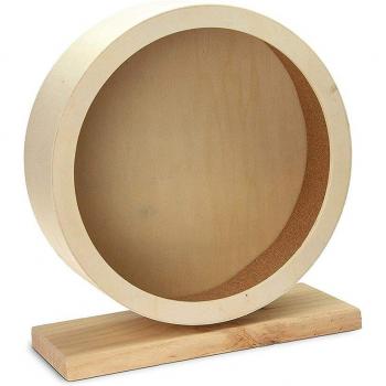 Rueda de Ejercicio Rápida en Madera para Erizos y Ratones