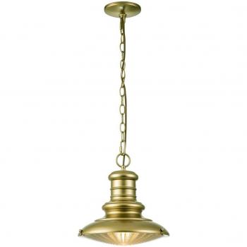 Netlighting Redding Station Outdoor Pendant Ceiling Light Painted Distressed Bro