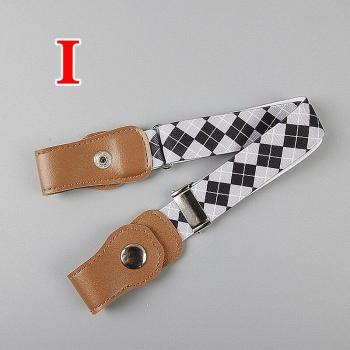 Cinturón antideposición para vaqueros con botón de presión