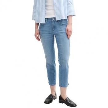 Jeans rectos de tiro medio para mujer Tom Tailor