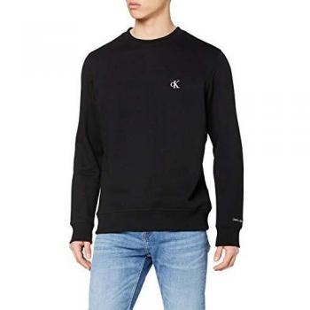 Calvin Klein Jeans Sweatshirt mit besticktem Logo J30J314536 Schwarz Regular Fit S Herren