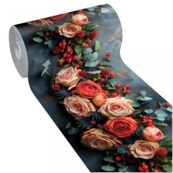 Tappeto Cucina Antimacchia Passatoia Pvc Stampa Digitale Morbido Moderno Antiscivolo