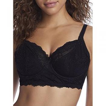 Pour Moi Womens 14809 Flora Longline Underwired Bra - Black