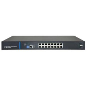 Avizio 16-Port PoE Netzwerk Switch 1Gb/s mit 2 SFP Uplink