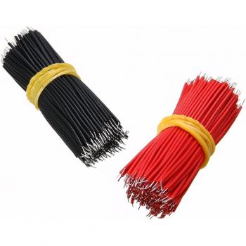 400pcs Breadboard Jumper Wires - Tin-Plated 6cm Black and Red for Arduino