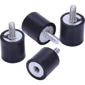 Tampons isolants en caoutchouc antivibrations M4, 4 pièces, 15mm x 15mm