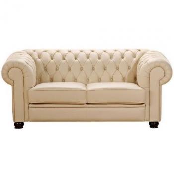 Max Winzer® Chandler Sofa 2‑Personen Nappaleder Beige