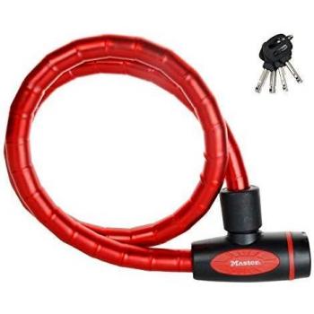 Câble antivol Master Lock Rouge 1 m × 18 mm