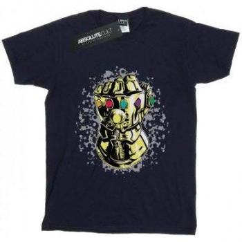 T-Shirt Donna Marvel Avengers Infinity War in Cotone Fist di Thanos