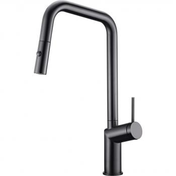 IMEX GCE024/NG grifo de cocina negro mate