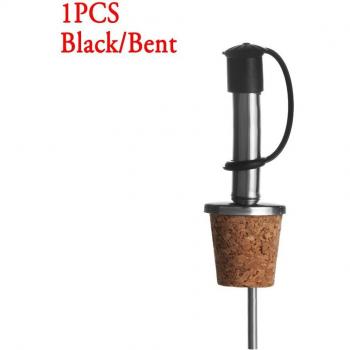 Wood Cork Wine Pourer and Stainless Steel Stopper