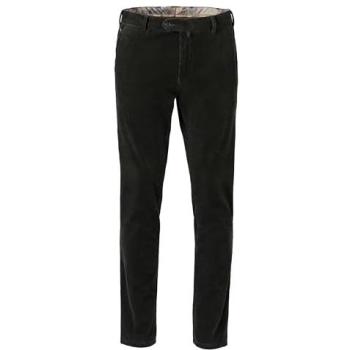Superstretch Premium Cord Chino MEYER – Herren, Größe 26, Opalgrün