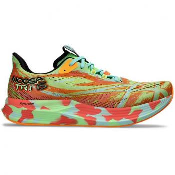 Zapatilla de Competición ASICS Noosa Tri 15 en Verde y Colores