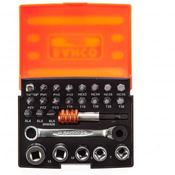 Bahco 2058/S26 Bit en dopsleutel set – 26-delig