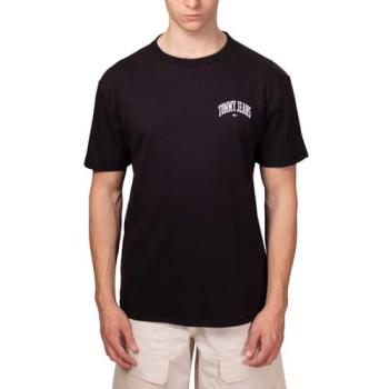 Camiseta Tommy Jeans Reg Varsity Hombre Negra