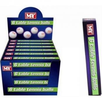 M.Y Ping Pong Balls - 6 Pack