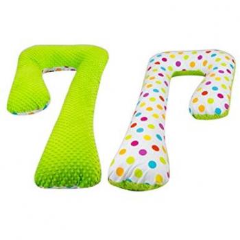 Poule de confort maternité – coussin allaitement vert printanier