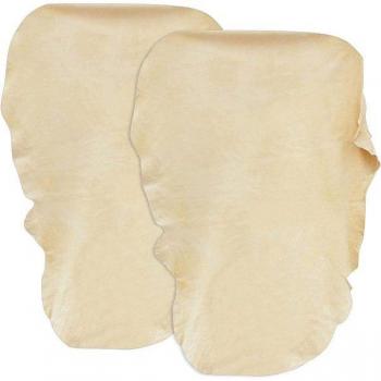 Gamuza de limpieza de cristales. Piel 100% natural. Pack 2